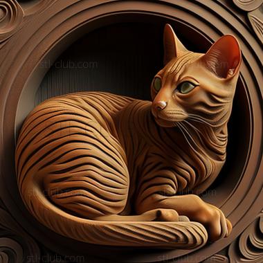 3D model st Bengal cat (STL)